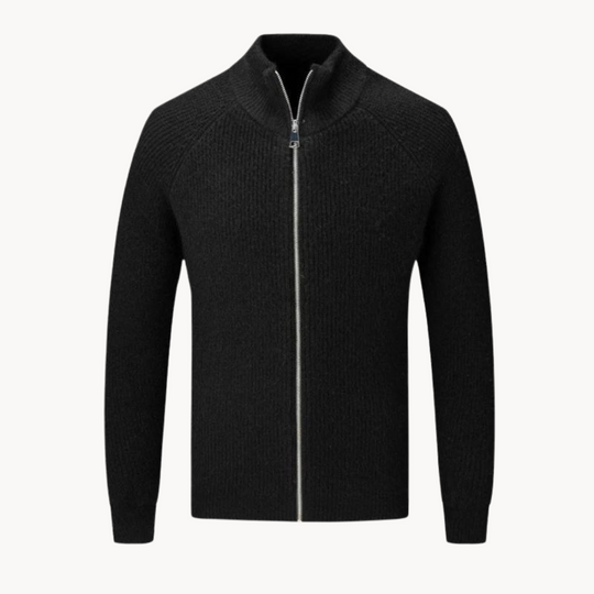 Herren Strickpullover mit Reißverschluss 2