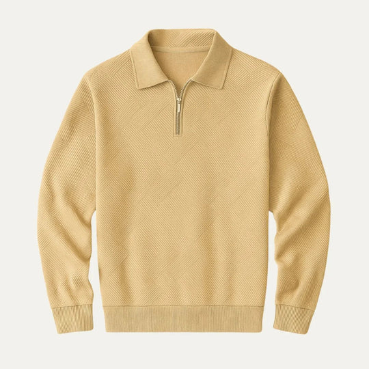 Herren Strickpullover mit Viertelreißverschluss 1