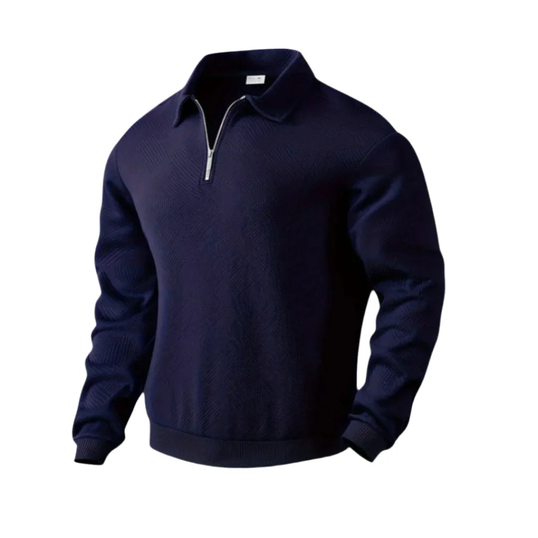 Herren Strickpullover mit Viertelreißverschluss 10
