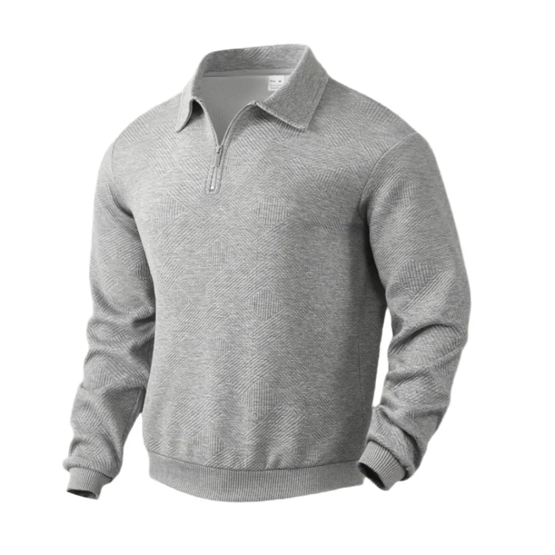Herren Strickpullover mit Viertelreißverschluss 11