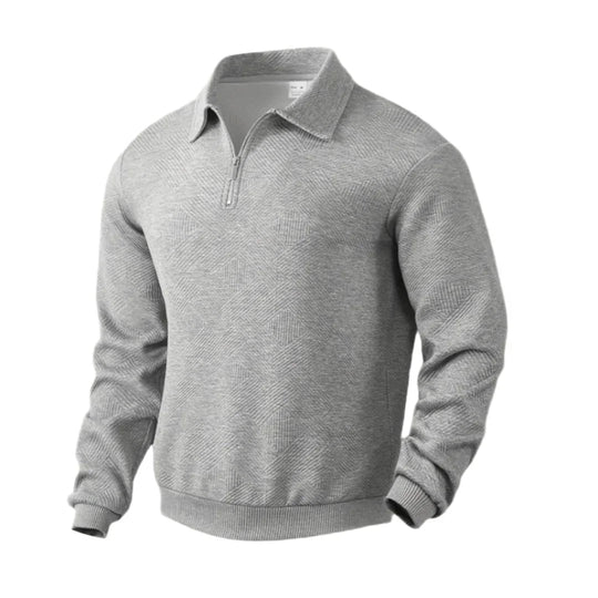 Herren Strickpullover mit Viertelreißverschluss 11