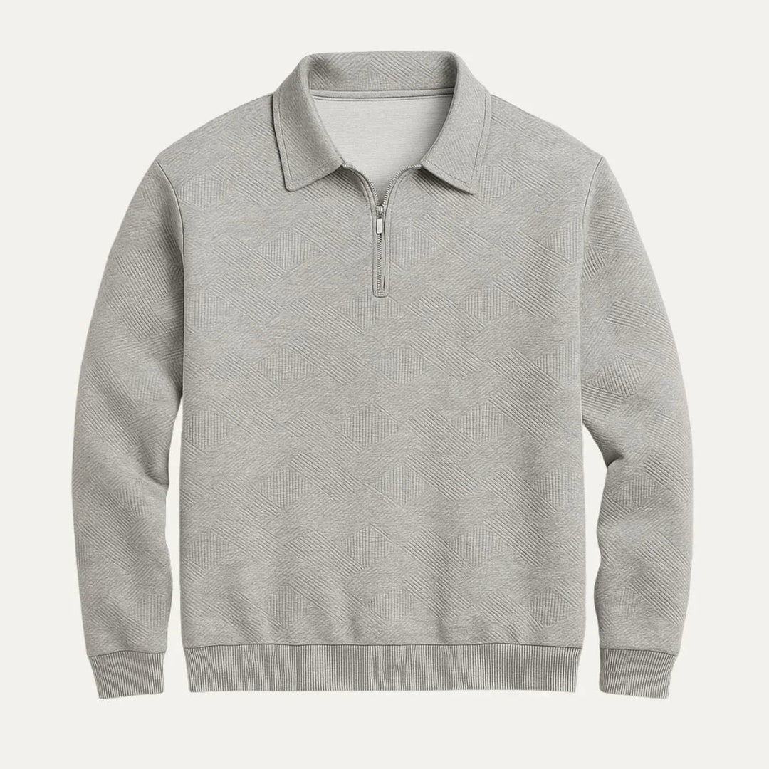 Herren Strickpullover mit Viertelreißverschluss 5