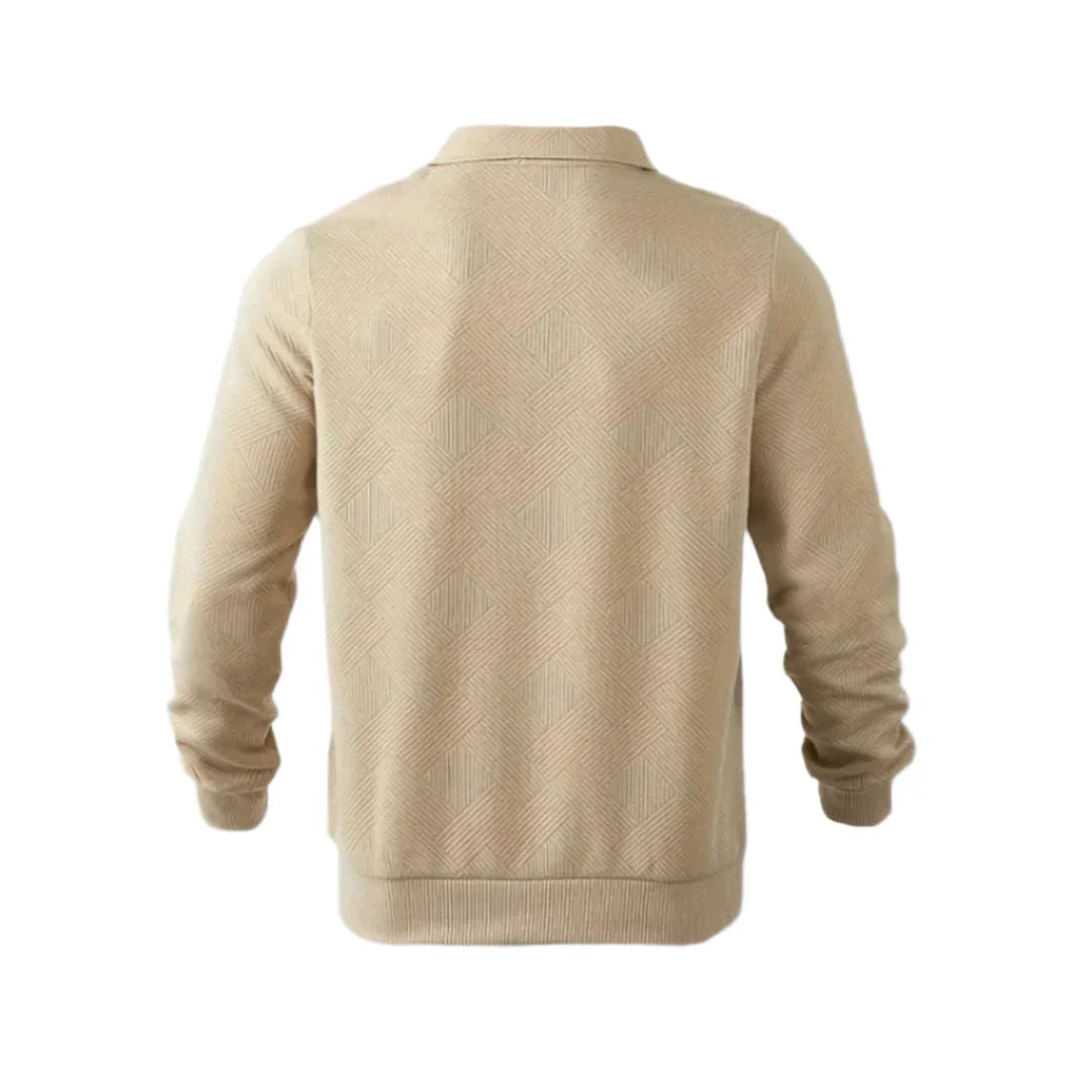 Herren Strickpullover mit Viertelreißverschluss 6