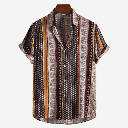Herren T-Shirt Geometrisches Design Leichtes Material 2