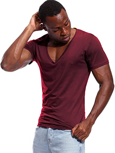 Herren T-Shirt mit tiefem V-Ausschnitt 5