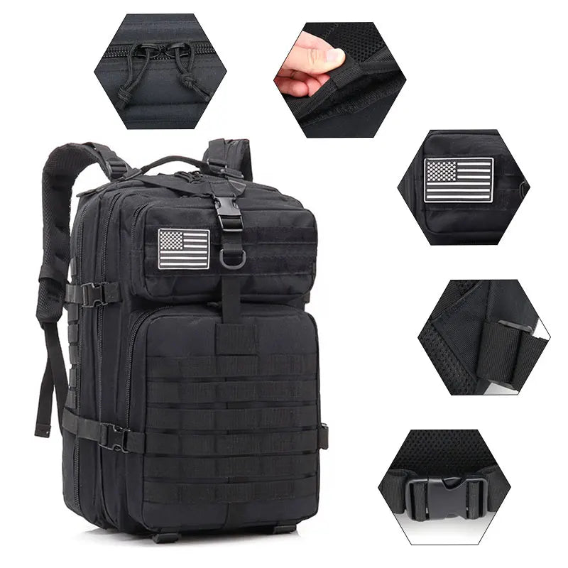Herren Taktischer Rucksack 50L für Outdoor-Aktivitäten 5