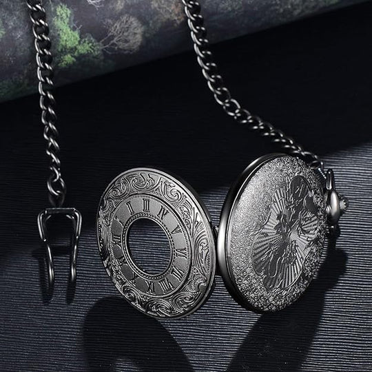 Herren Taschenuhr Vintage Stil mit Kette für stilvolle Anlässe 1