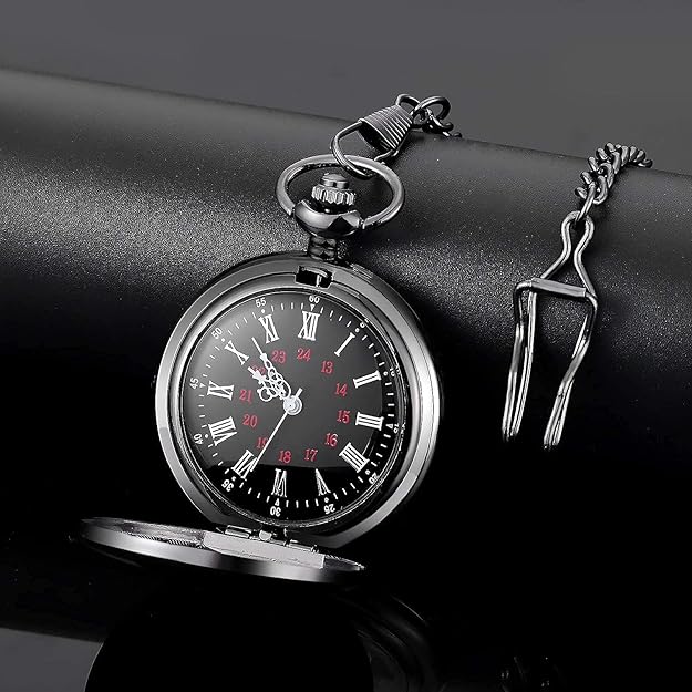 Herren Taschenuhr Vintage Stil mit Kette für stilvolle Anlässe 2
