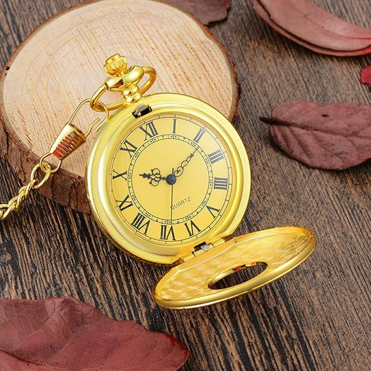 Herren Taschenuhr Vintage Stil mit Kette für stilvolle Anlässe 6