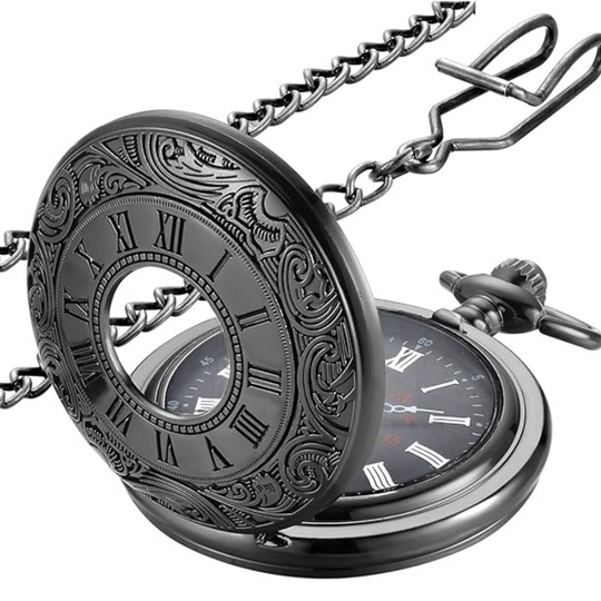 Herren Taschenuhr Vintage Stil mit Kette für stilvolle Anlässe 9
