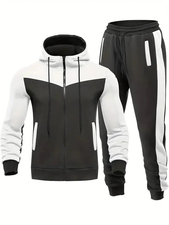 Herren Trainingsanzug Modern für Aktive Sportler, Atmungsaktives Design, Vielseitig Einsetzbar 2