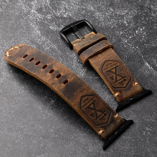 Herren Uhrenarmband Vintage-Style für Apple Watch 3