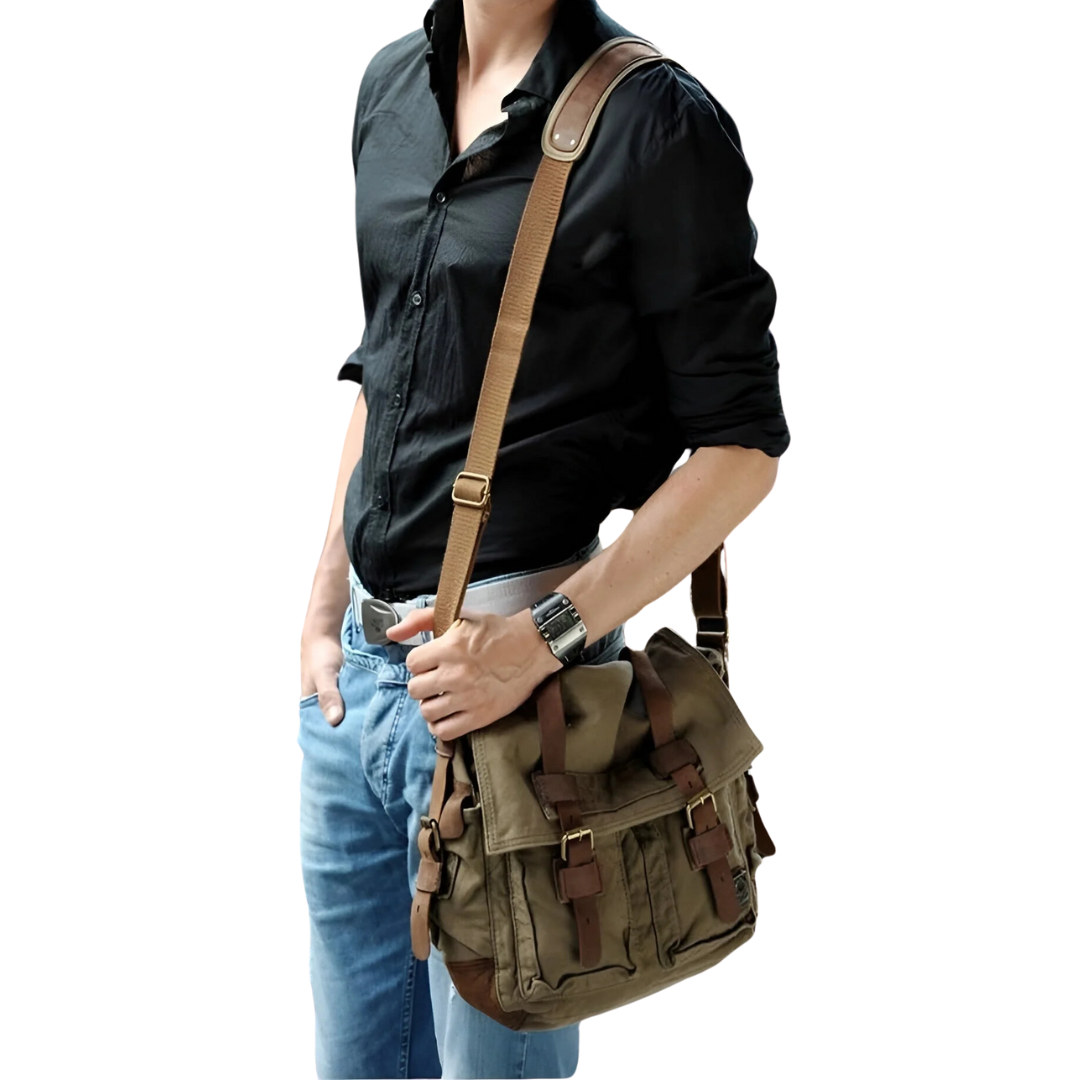 Herren Umhängetasche Canvas Urban Style 4