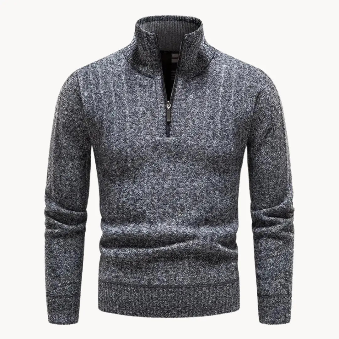 Herren Viertelpullover mit Reißverschluss 6