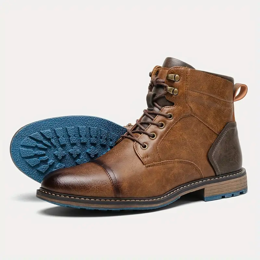 Herren Vintage Lederschuhe im klassischen Stil 2