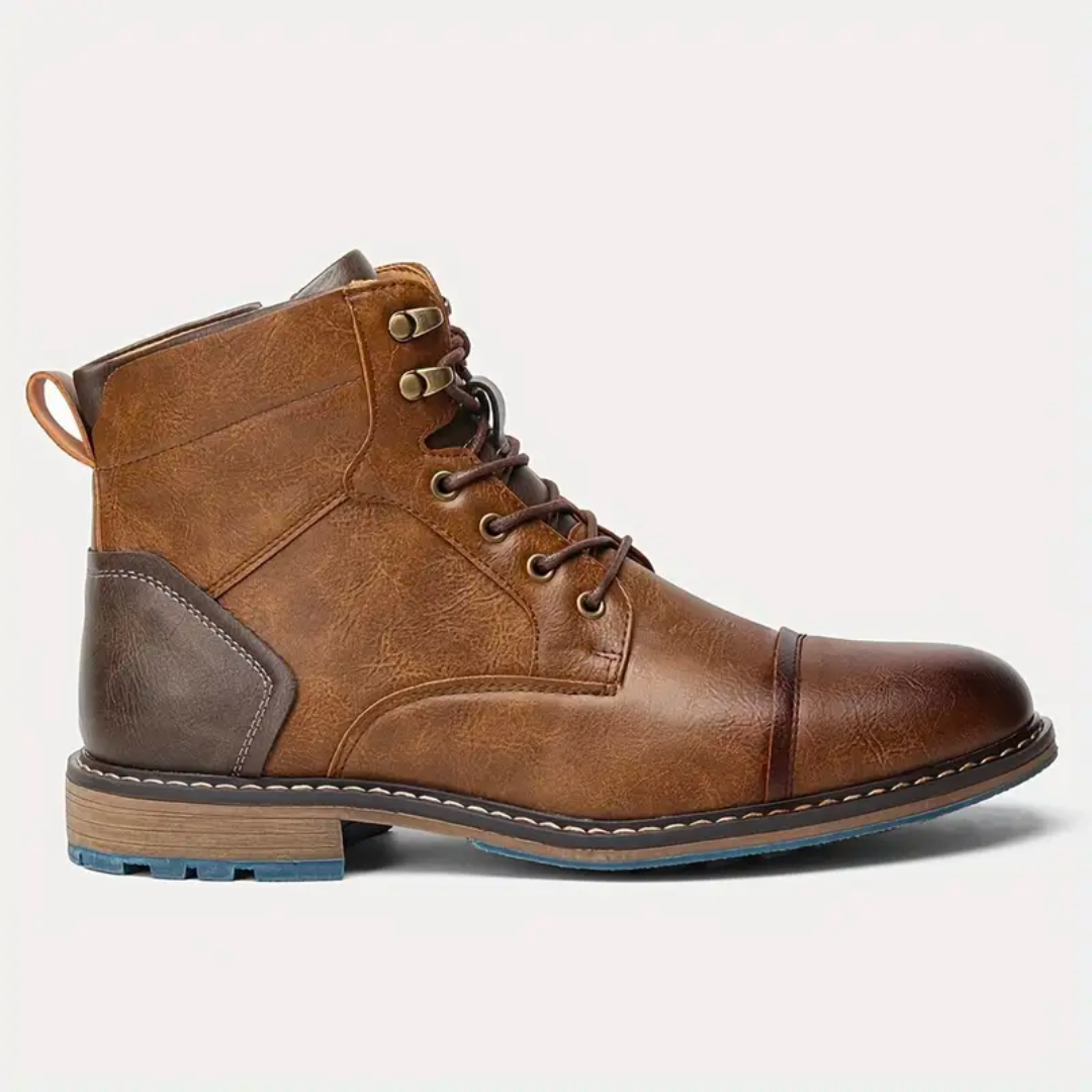 Herren Vintage Lederschuhe im klassischen Stil 3