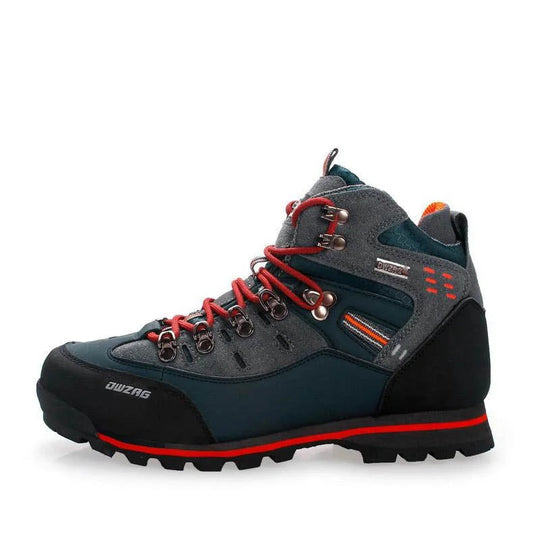 Herren Wanderschuhe Wasserdicht PU-Leder Gummi-Sohle 0