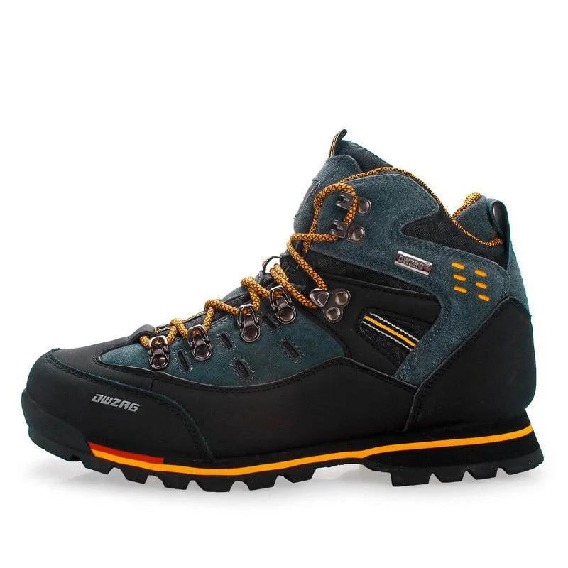 Herren Wanderschuhe Wasserdicht PU-Leder Gummi-Sohle 5