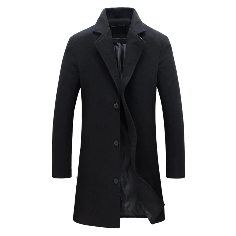 Herren Winterjacke Lange Stilvolle Jacke für kalte Tage 1