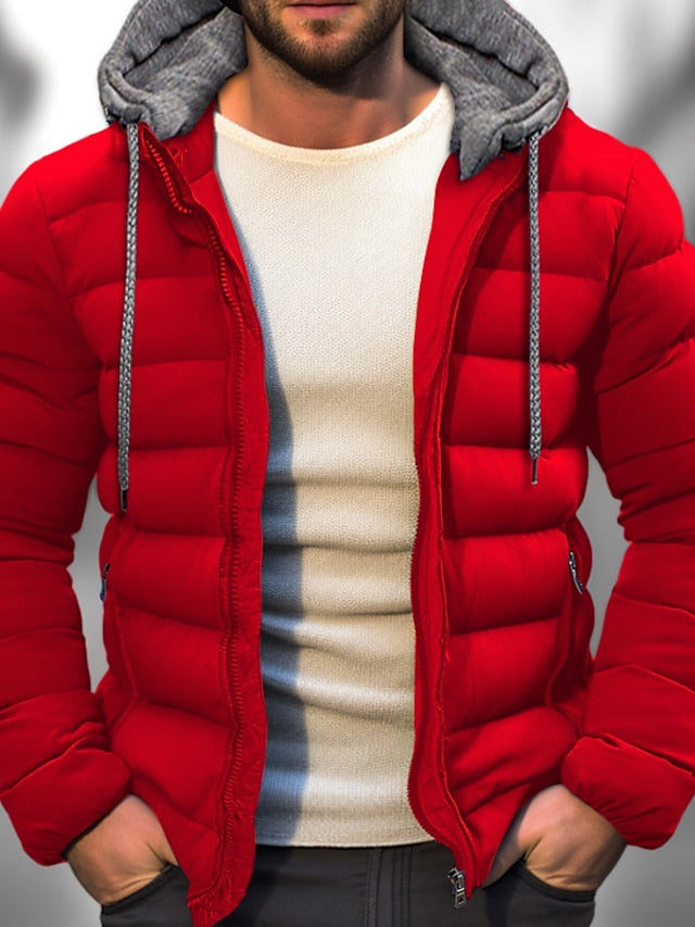 Herren Wintermantel Mit Kapuze Und Verstellbarem Kordelzug Für Kalte Tage 4