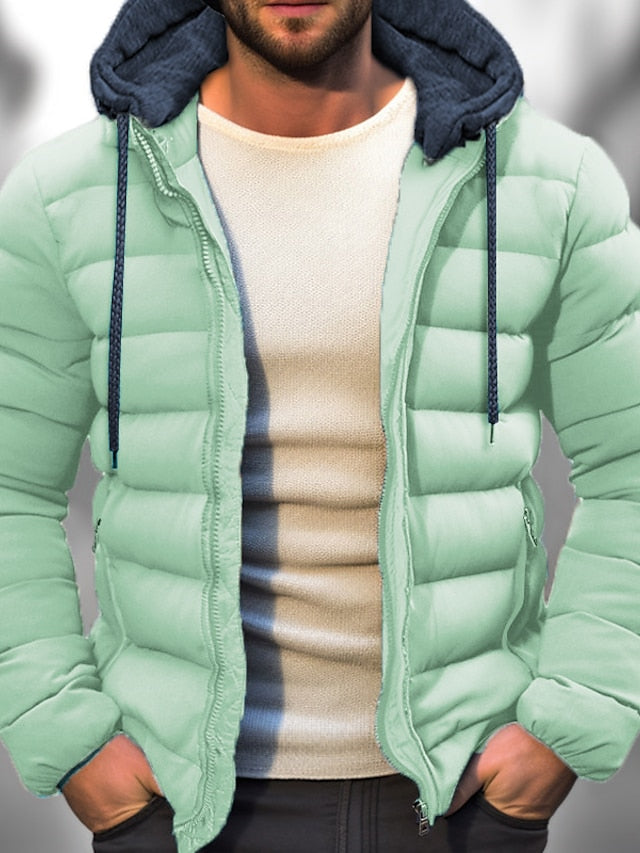 Herren Wintermantel Mit Kapuze Und Verstellbarem Kordelzug Für Kalte Tage 6