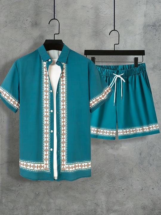Herren Zweiteiliges Set Boho Stil 4