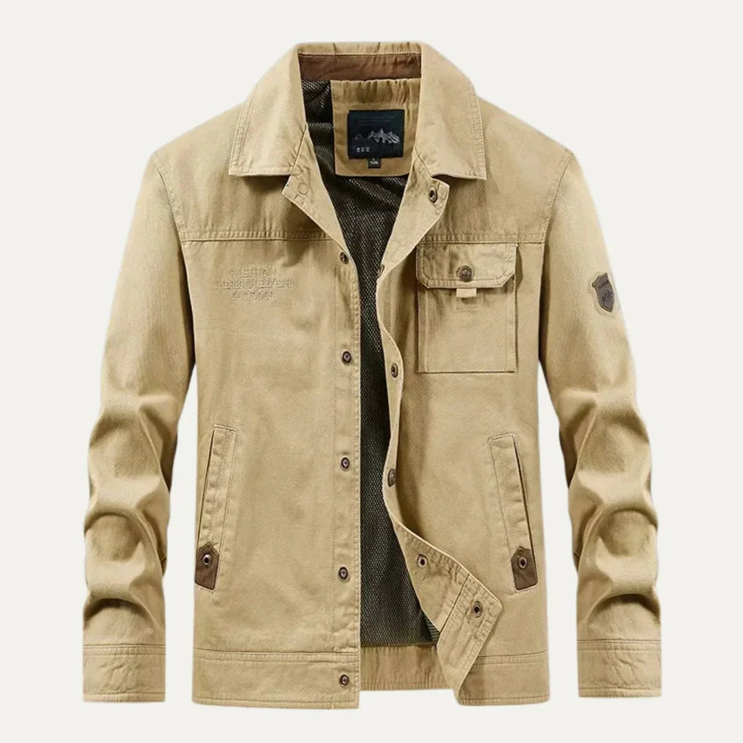 Herrenjacke Cargostil mit Praktischen Taschen 8