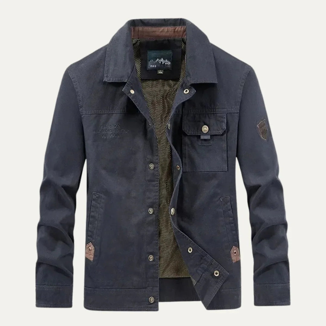Herrenjacke Cargostil mit Praktischen Taschen 9