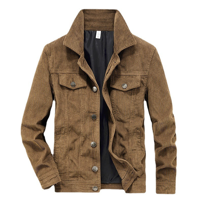 Herrenjacke Lässiger Stil Mit Praktischen Taschen 0