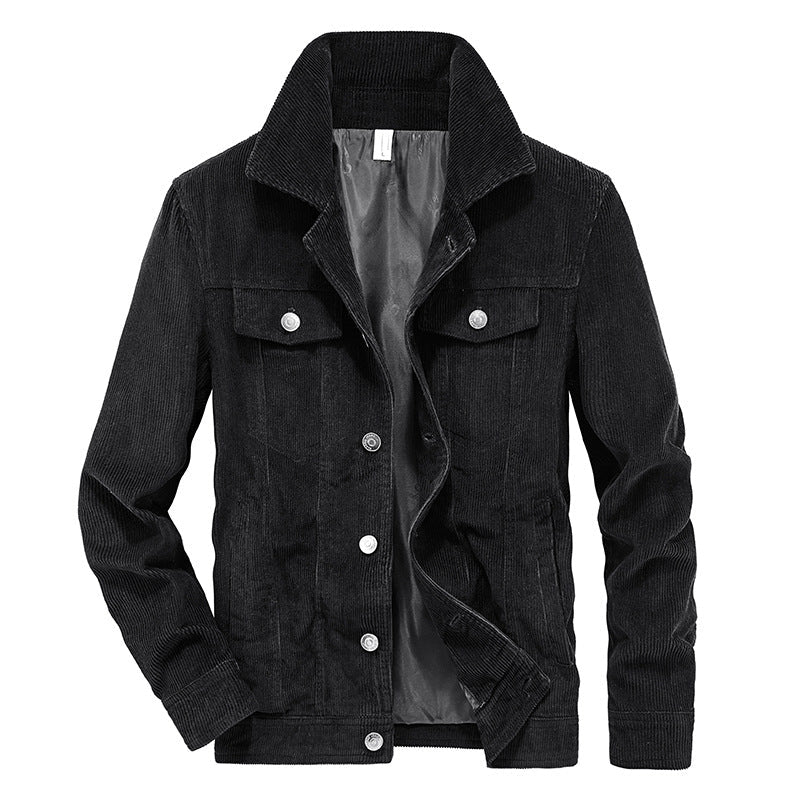 Herrenjacke Lässiger Stil Mit Praktischen Taschen 2