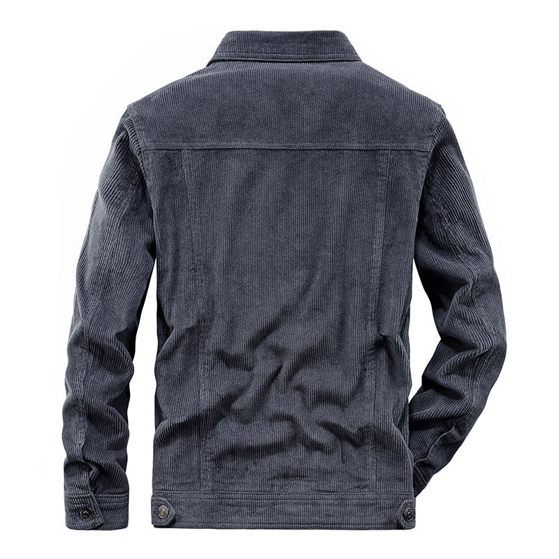 Herrenjacke Lässiger Stil Mit Praktischen Taschen 4
