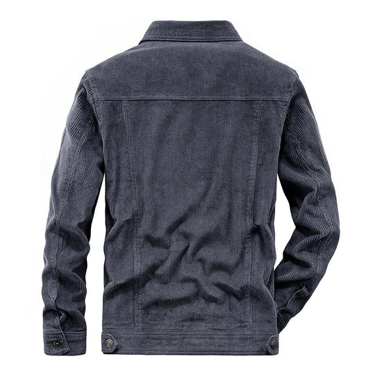 Herrenjacke Lässiger Stil Mit Praktischen Taschen 4