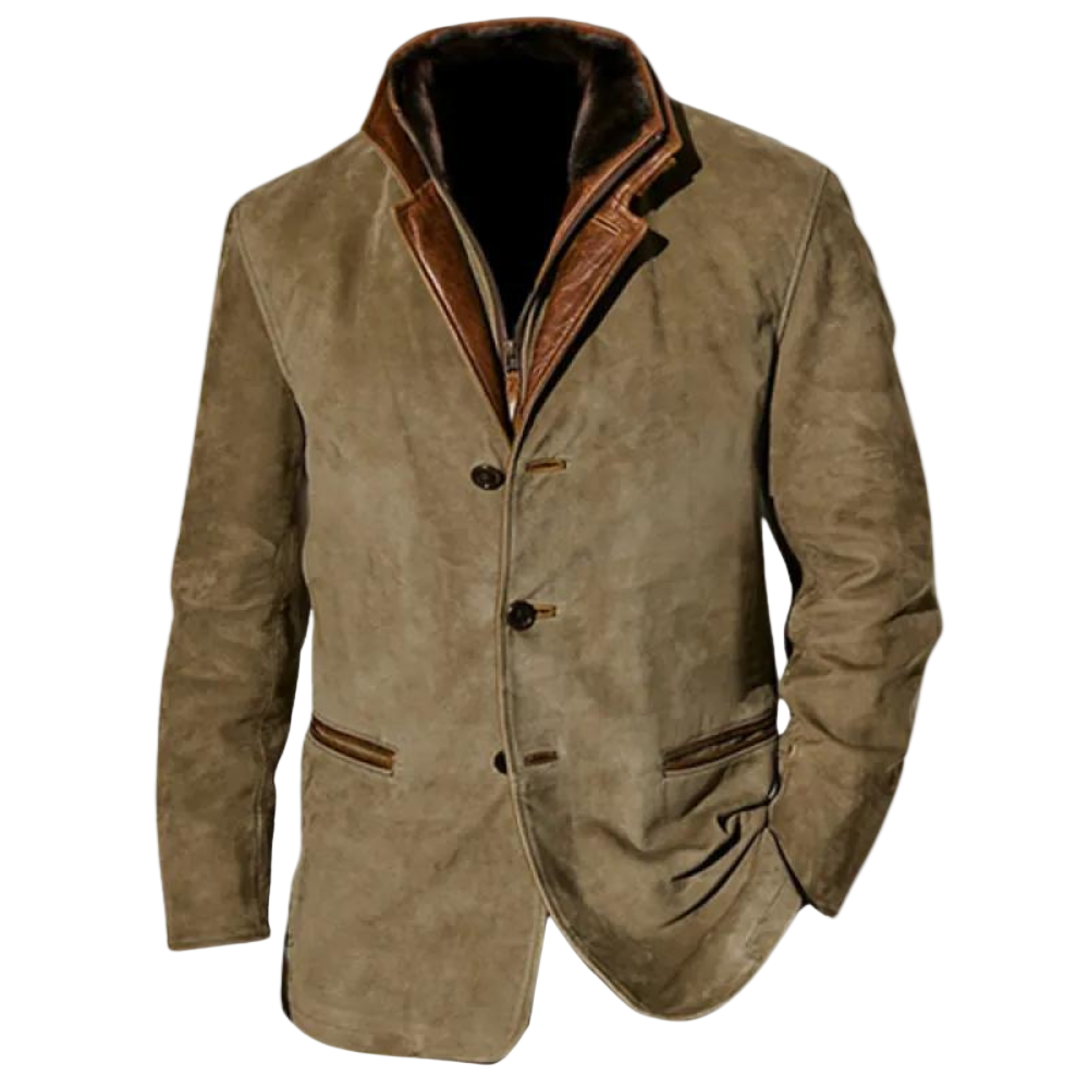 Herrenjacke Zeitloser Stil Mit Praktischen Taschen 0