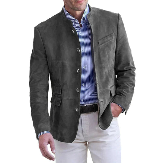 Herrenjacke mit Knöpfen und modernem Design 3