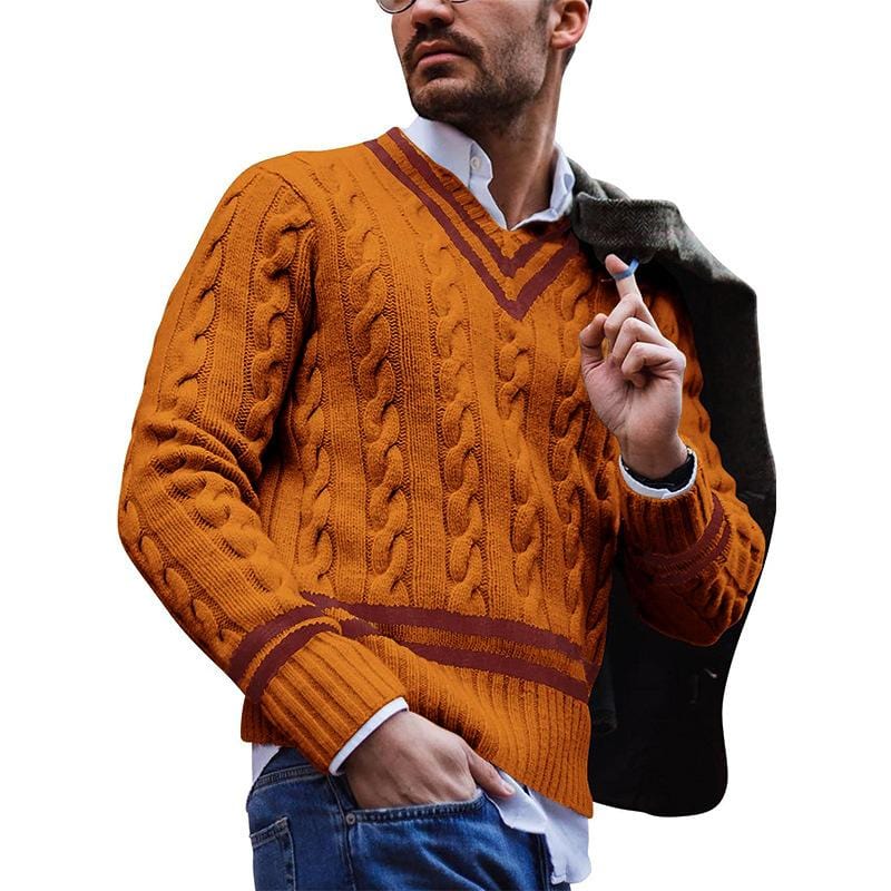 Herrenpullover Gestrickt für den Herbst 0