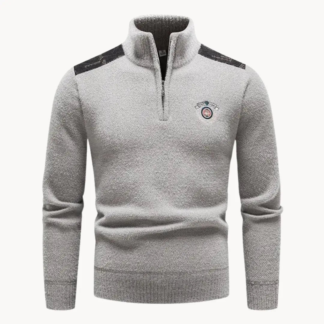 Herrenpullover Halbreißverschluss Modern für Wintertage 0