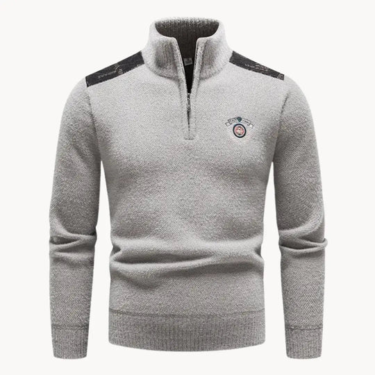 Herrenpullover Halbreißverschluss Modern für Wintertage 0