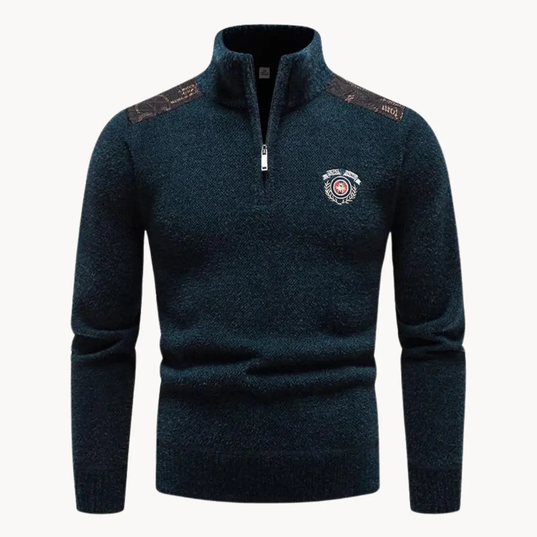Herrenpullover Halbreißverschluss Modern für Wintertage 10