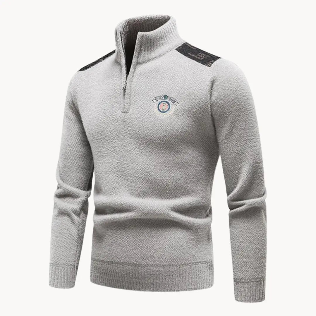 Herrenpullover Halbreißverschluss Modern für Wintertage 3