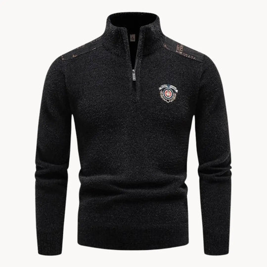 Herrenpullover Halbreißverschluss Modern für Wintertage 8