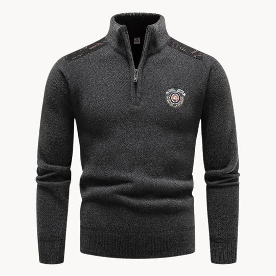 Herrenpullover Halbreißverschluss Modern für Wintertage 9
