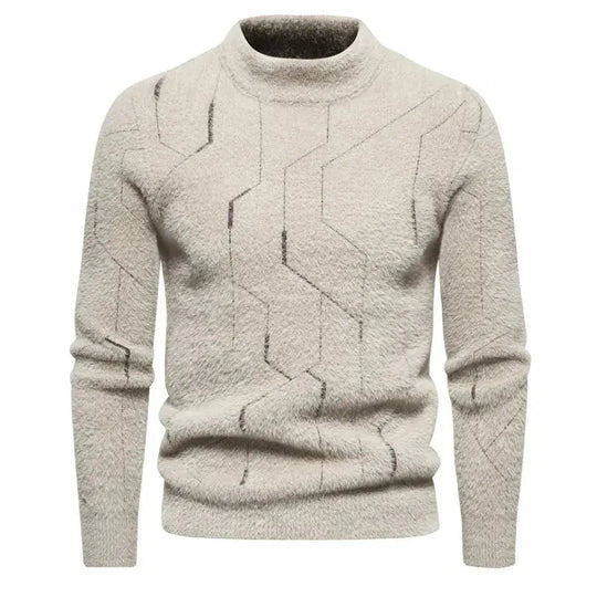Herrenpullover Klassisch Gestrickt Bequeme Passform 1