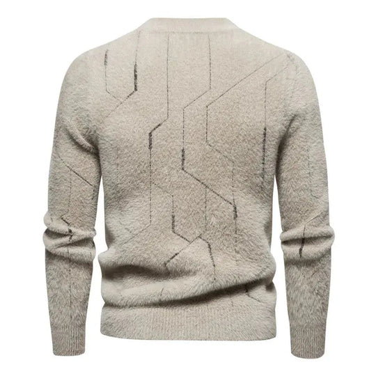 Herrenpullover Klassisch Gestrickt Bequeme Passform 2