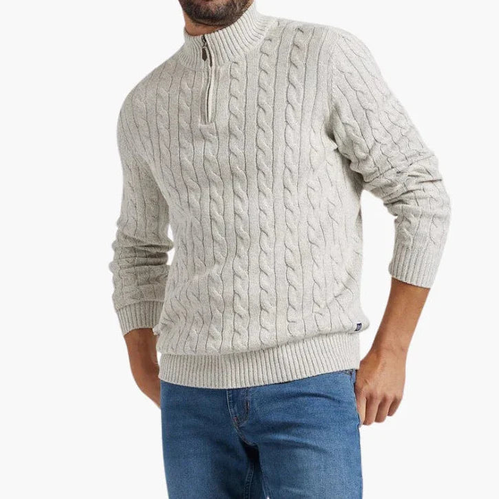 Herrenpullover Mit Halbem Reißverschluss Modern Design 1