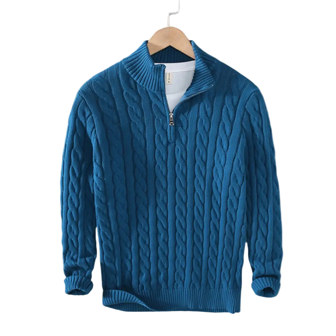 Herrenpullover Mit Halbem Reißverschluss Modern Design 2