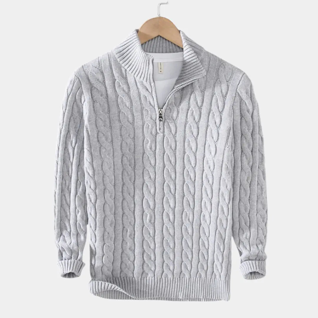 Herrenpullover Mit Halbem Reißverschluss Modern Design 3