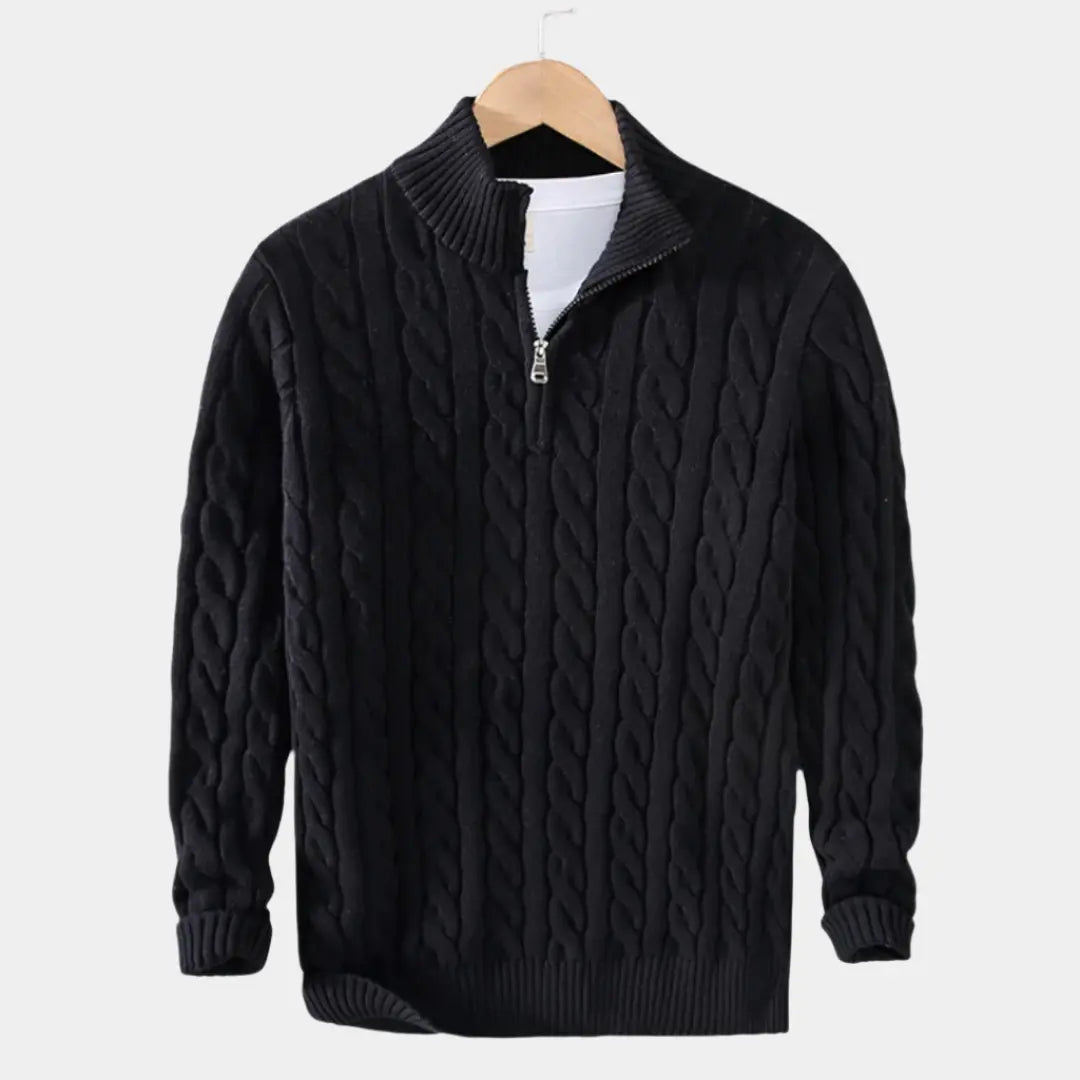 Herrenpullover Mit Halbem Reißverschluss Modern Design 4