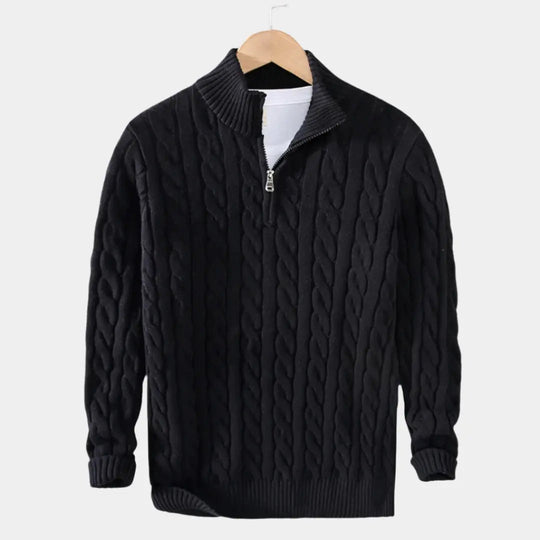Herrenpullover Mit Halbem Reißverschluss Modern Design 4