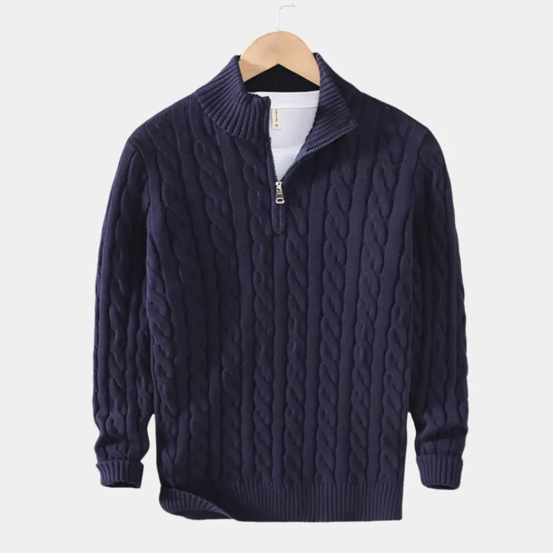Herrenpullover Mit Halbem Reißverschluss Modern Design 5