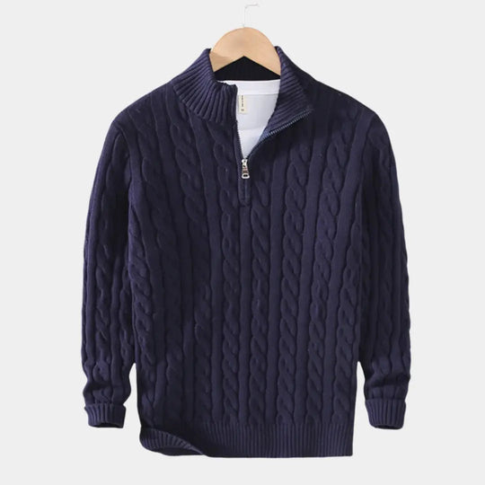 Herrenpullover Mit Halbem Reißverschluss Modern Design 5